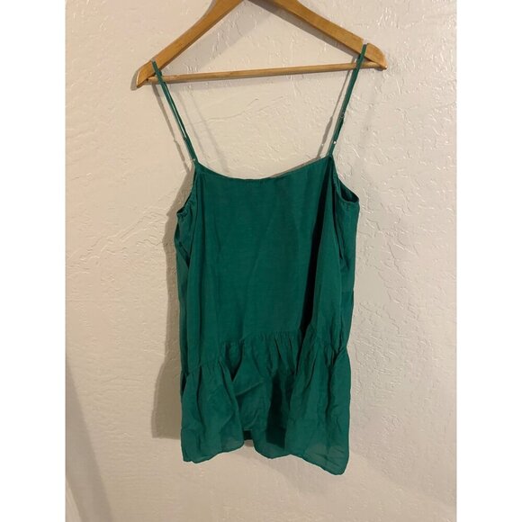 Velvet by Graham & Spencer by Anthropoplogie Suzie Cotton & Silk Green Dress - Picture 11 of 12